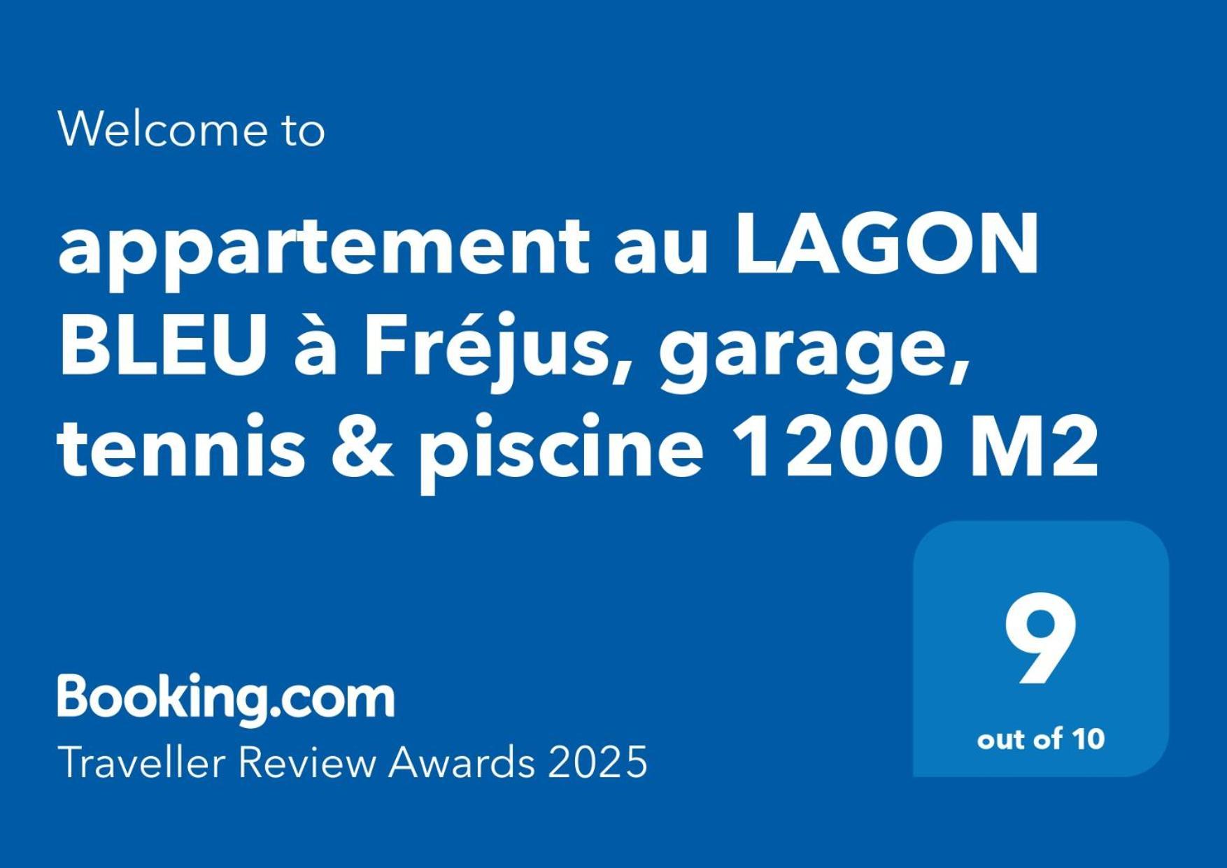 Appartement Au Lagon Bleu A Frejus, Garage, Tennis & Piscine 1200 M2 Eksteriør bilde